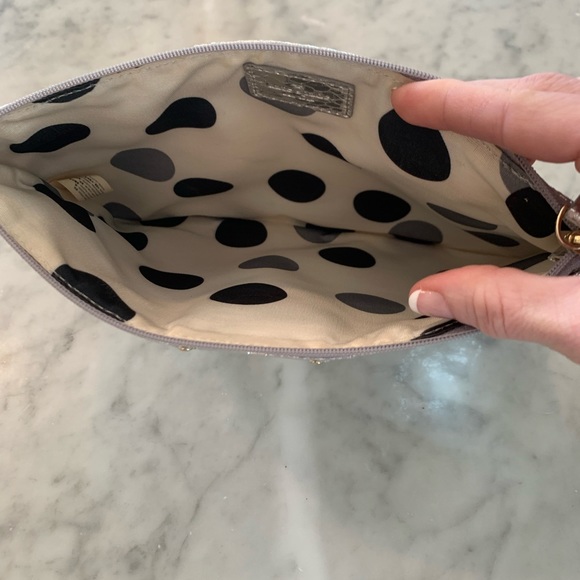 Brand New Kate Spade Metallic Pouch Clutch - Picture 3 of 5